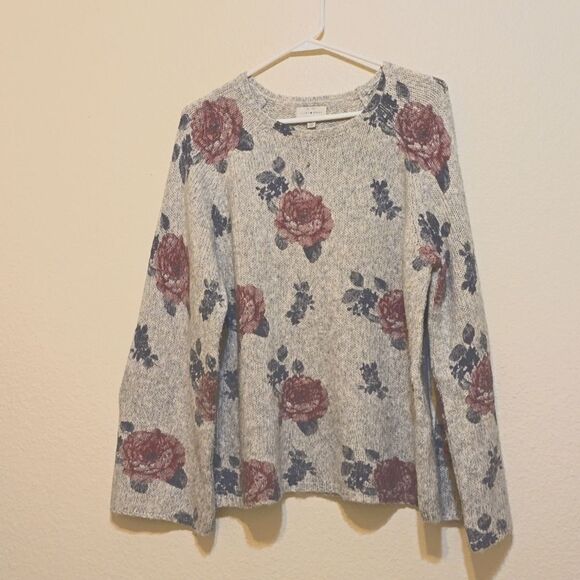 Lucky Brand Sweaters - Lucky Brand Floral Pullover Sweater XL